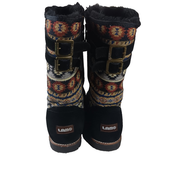 LAMO‎ Women's Melanie Fashion Boots Suede Black Western Tribal 10 - Picture 2 of 7